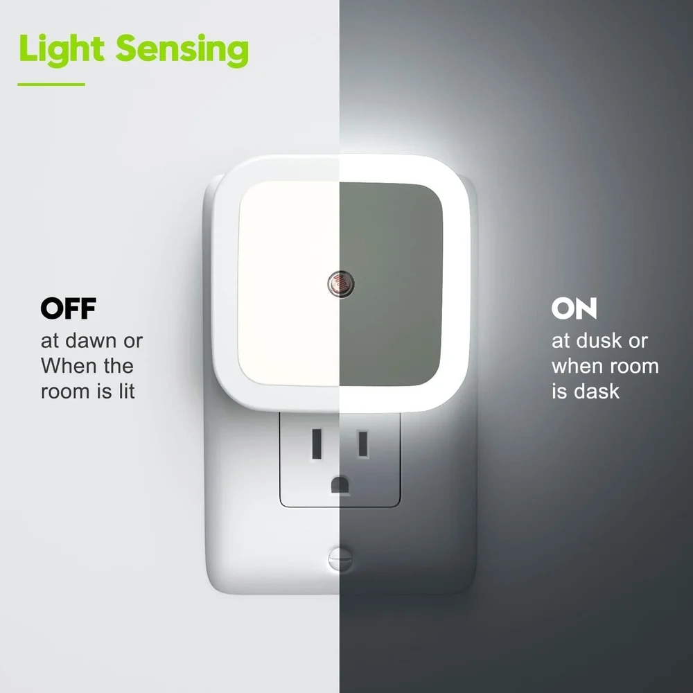 Smart Dusk-to-Dawn Sensor Night Light for Baby Nursery & Bedroom